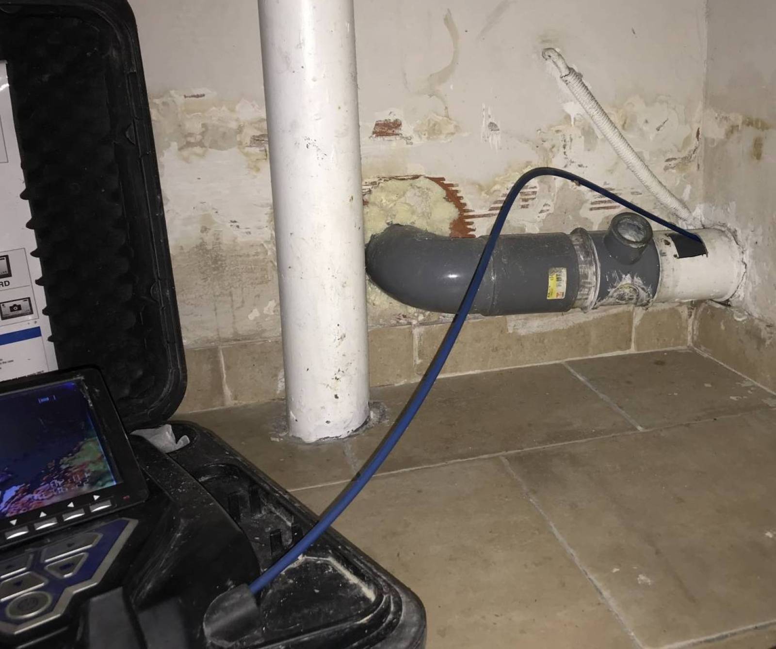 Inspection par caméra d'une canalisation